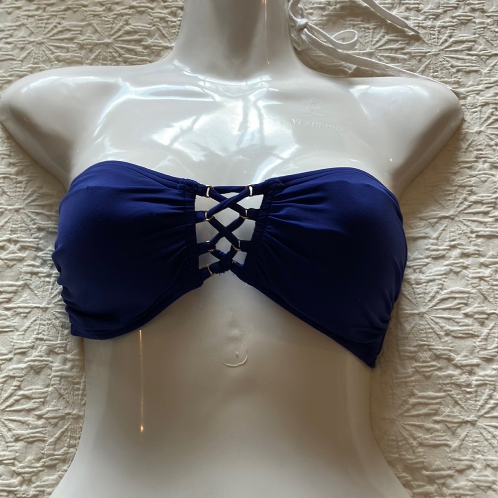 Just listed💋gorgeous royal blue Michael Joes bandeau bikini top